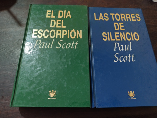 Lote X 2 Libros De Paul Scott. Tapa Dura. Ed. Rba. Olivos.