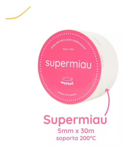 Cinta Térmica Tape 5 Mm X 30 Mts X 10u Sublimación Premium!!
