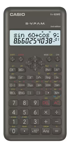 Calculadora Científica Casio Fx82 Ms - Nf + Manual Português