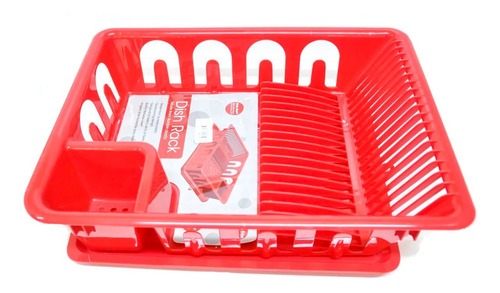 Escurridor Secador De Platos Y Cubiertos Plastico C Base