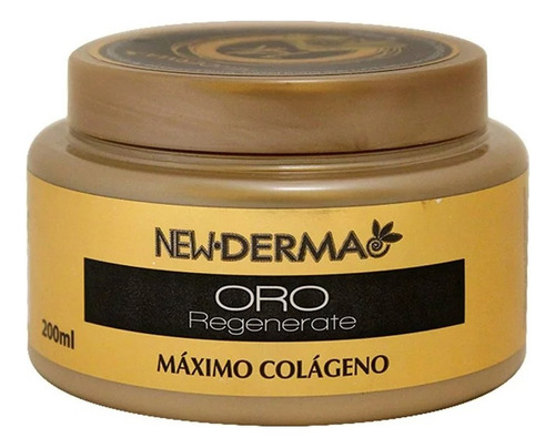 2 Pza Crema Corporal New Derma Oro Regenerate 14k Máximo Col