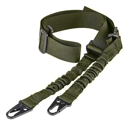 Portafusil Tactico Bungee 2 Punto Eslinga Militares Caza Ejercito Verde