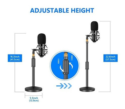 Imagen 3 de 8 de Microfono Para Grabación Podcast, Youtube Neewer Con Soporte