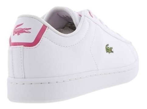 tenis feminino lacoste branco e rosa