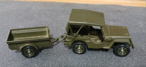 Forces Of Valor Jeep Willys Con Remolque 1/64 