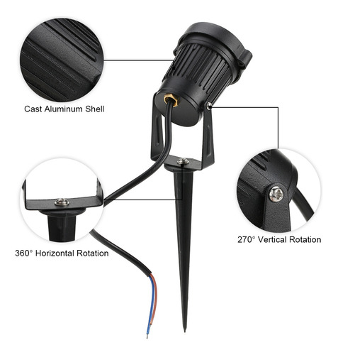 Lámpara Solar Para Césped, 12 V, 5 W, Lámpara Tomshine Ac/dc
