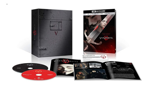 Blu Ray 4k Ultra Hd V For Vendetta Nuevo Original Gifset 