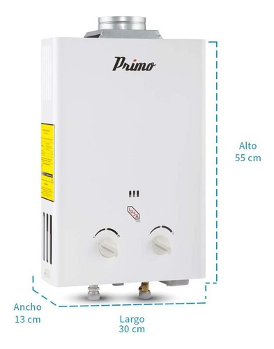 Calentador Instantáneo Iusa - Primo 6 L X Minuto Para Gas Lp