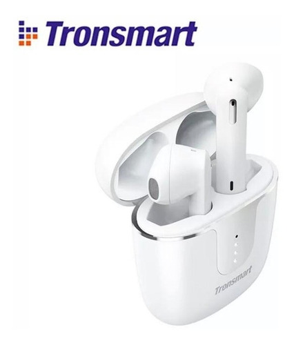 Auricular in-ear gamer inalámbrico Tronsmart Onyx Ace blanco con luz LED