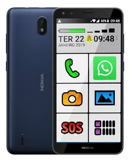 Smartphone Nokia Celular Para Idoso 32gb Capa Película Sos