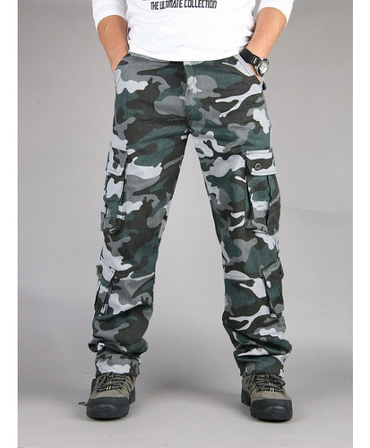 Pantalones De Combate De Camuflaje Trabajo Para Hombre 1