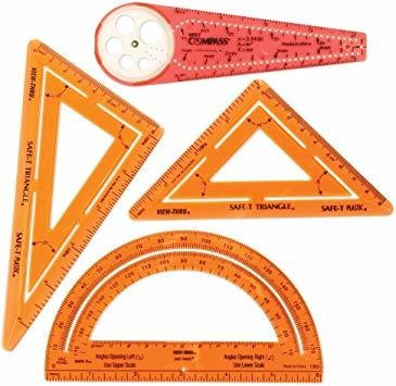 Recursos De Aprendizaje Safe-t Geometría Conjunto, Medio, 4 