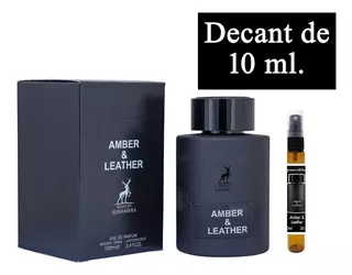 Maison Alhambra Amber & Leather Edp Decant (muestra) 10 Ml