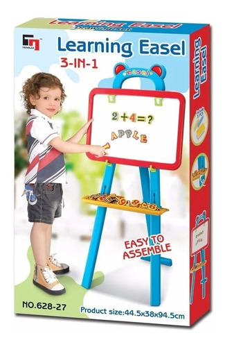 Tablero Infantil Didactico 3en 1 Rosado Niños 42 Piezas
