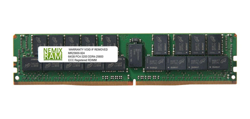 Memoria Ram Server 64gb 1x64gb Ddr4 3200 Mhz Rdimm Nemix Mr2