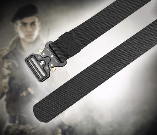 Imagem 6 de 6 de Cinto Tático Militar Reforçado Fivela Abre Rapido 100% Nylon