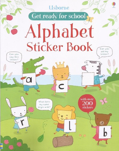 Alphabet Sticker Book - Usborne Get Ready For School Kel E*-