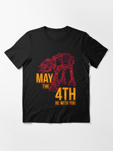 Star Wars Remera Negra May The 4th Be With You 086