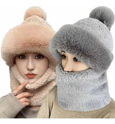 Set Gorro Y Cuello De Polar Abrigo Otoño Invierno