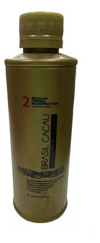 Keratina Brasil Cacau Reconstrucción Térmica 3 Pasos 250 Ml