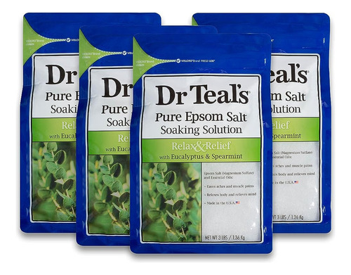 Dr Teal's Pure Epsom Salt, Relax & Relief With Eucalyptus An