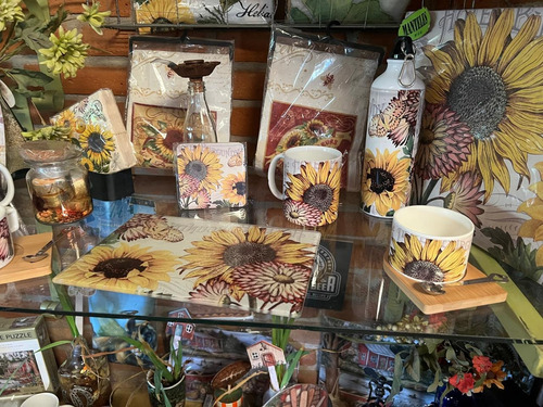 Tabla Para Picar Chica Vidrio Templado Girasoles Girasoles Blanco