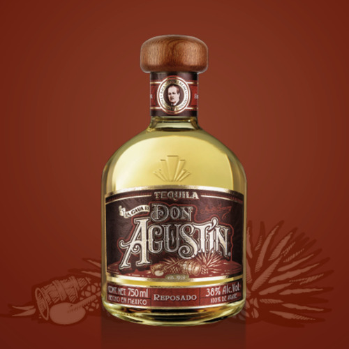 Caja De 6 Tequila La Cava De Don Agustin Reposado 750 Ml