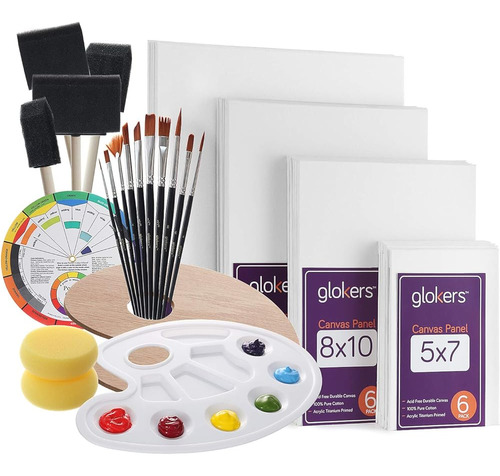 Glokers Canvas Panels Kit De Pintura | El Conjunto De Sumini