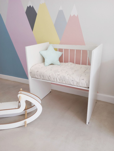 Cuna Colecho Baranda Desmontable Escritorio Estilo Mueble