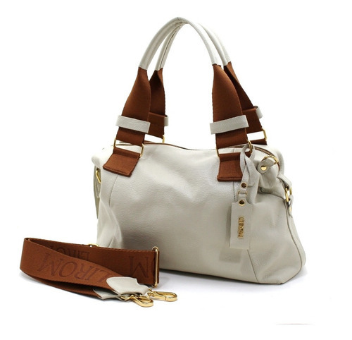 Bolsos de mujer de cuero genuino suave de alta calidad, bolsa de hardware, color dorado, marfil, bolso de cuero, correa de hombro, color chocolate, diseño de tela suave