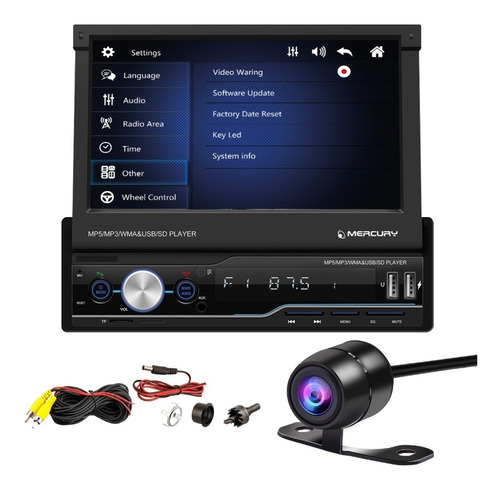 Stereo In Dash Pantalla Bluetooth Con Camara Estacionamiento