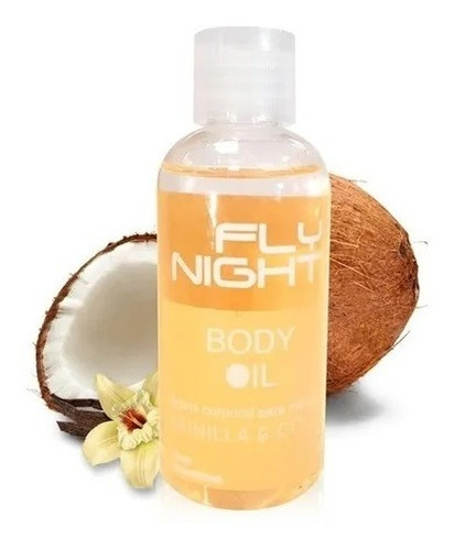 Aceite Coco Y Vainilla Fly Night 100 Ml Masajes Lubricacion