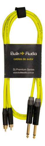Cable De Audio 2 Rca - 2 Plug Ts - Bulkaudio ( Speed N ) 2mt