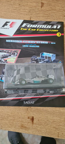 Mercedes F1 W05 Hamilton 2014 Esc 1/43 Formula 1 Salvat Gris
