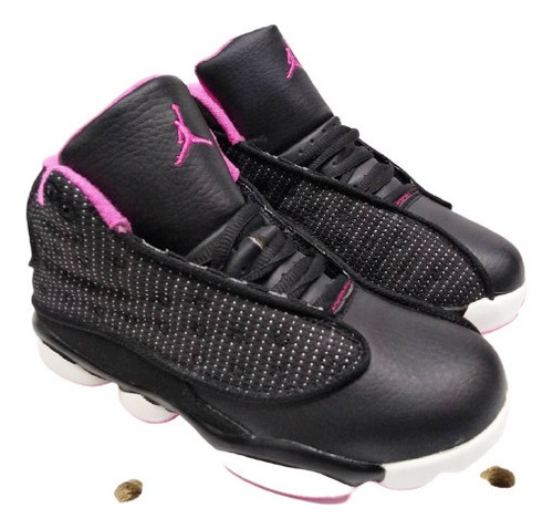 Botas Zapatos Jordan Retro Tridimensional Niños Niñas Fucsia