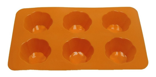 Molde Cupcake Muffis X6 En Silicona Importado  Resistente 