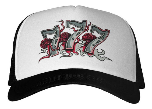 Gorra Three Sevens Design Flowers Game