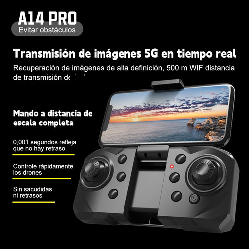 Drone 8k Cámara Dual 2 Baterias Anti-obstáculos Giro 360