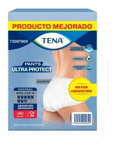  Desechable Tena Pants Ultra Protect Chico/mediano 40 Pzas