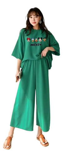 Conjunto De Camiseta Casual De Verano Y Pantalones Cortos