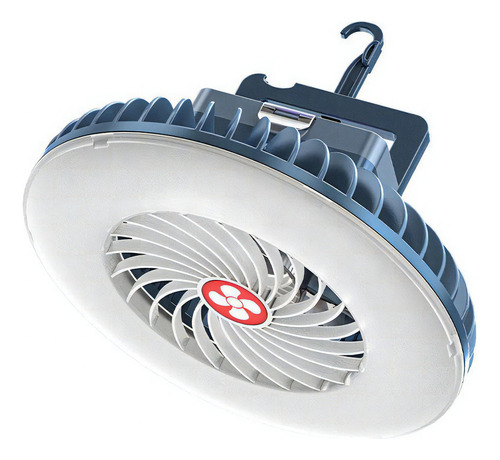 1 Ventilador De Acampamento Portátil Levou Lanterna Mini Cor Fix