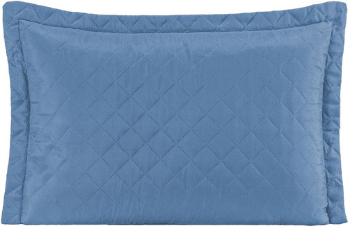Porta Travesseiro De Microfibra 1 Peça - Azul Bebê