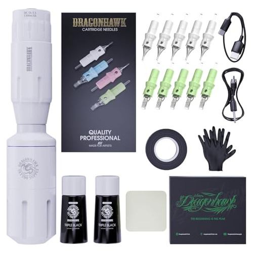 Kit Completo Para Tatuajes Con Máquina De Rotativa