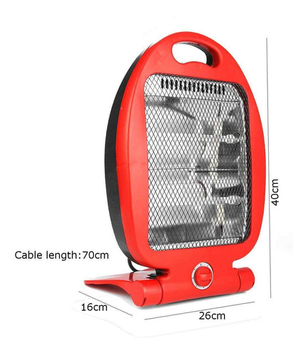 Calefactor Eléctrico Portátil Ajustable 400 Y 800 Watts 220v