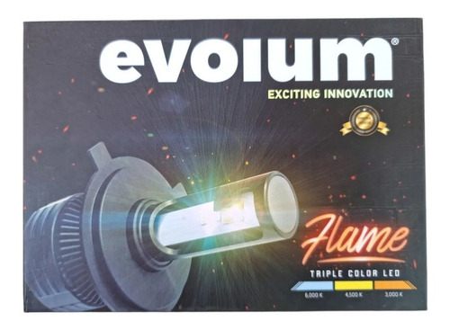 Led  Tricolor Ambar Amarillo 9007  Flame 50w  Lumen 14000lm