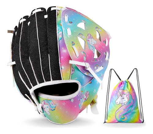 Fioday Kids Baseball Glove 8.5-9.5 Inch Unicorn Softball ...