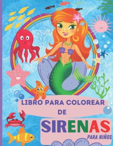 Libro Para Colorear De Sirenas Para Niños: Ilustraciones Uni