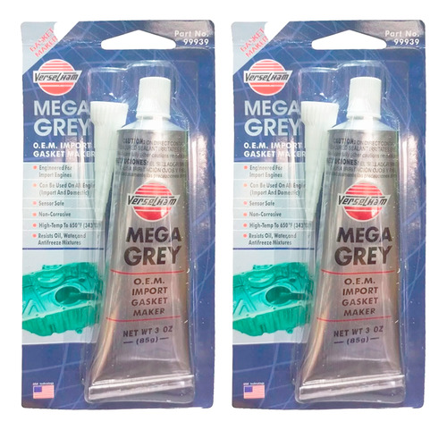 Silicon Gris Alta Temperatura Mega Grey 85g