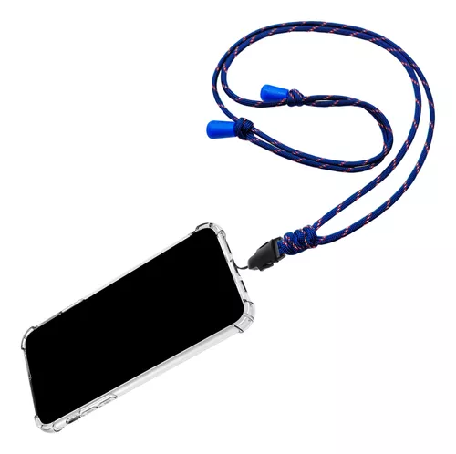 Cuerda para Funda Carcasa Móvil Adaptador Universal Cordón Colgante Azul  Oscuro
