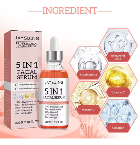 Suero Facial Profesional 5 En 1 Jaysuing